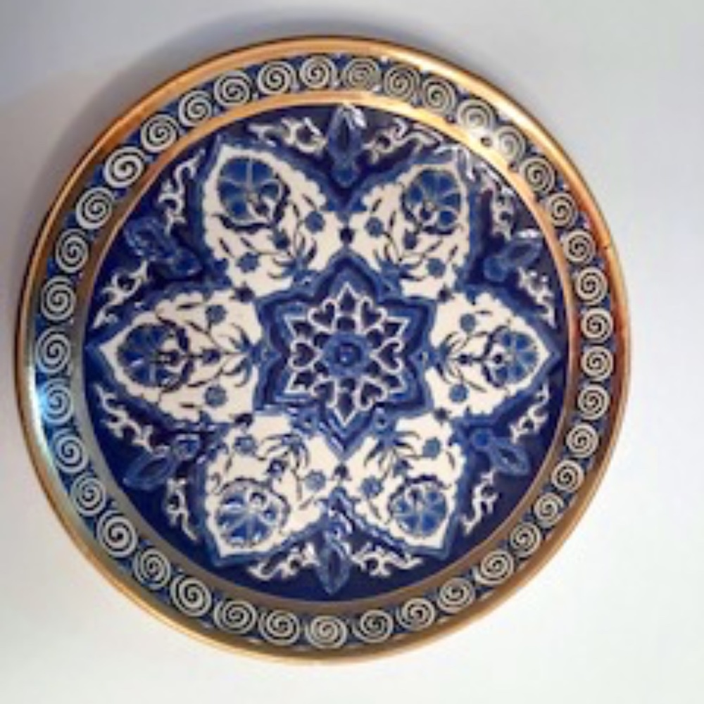 Handmade 7" plate from Greece